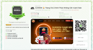 Chứng nhận DMCA của Sunwin chính chủ